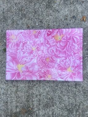 Chantecaille glass decoupage vanity plate